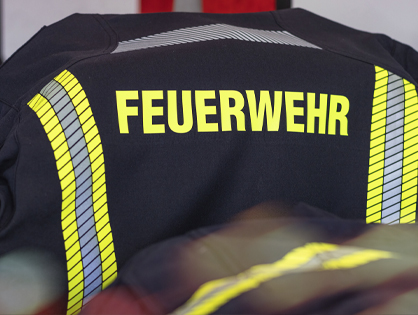 Feuerwehr Jacke mit Aufdruck